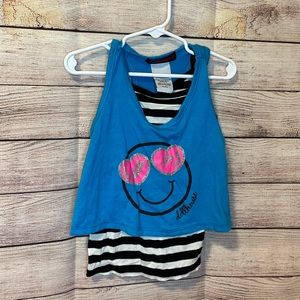 Dollhouse crop over cami shirt